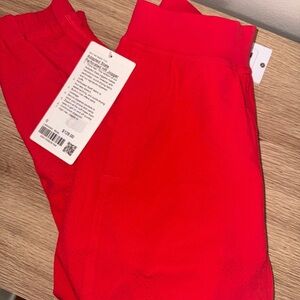 Lululemon Athletica Red Perforated Joggers